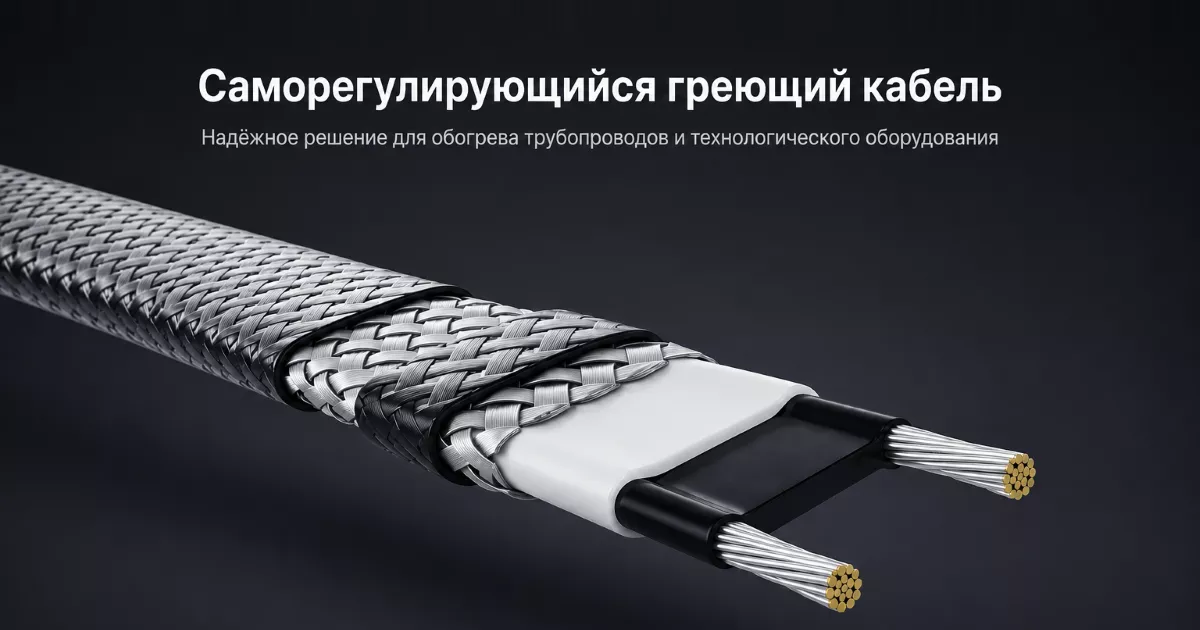 Саморегулирующийся греющий кабель для обогрева труб и оборудования